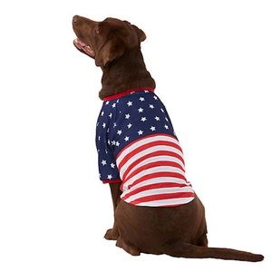 Top Paw American Flag Pet Tee Americana